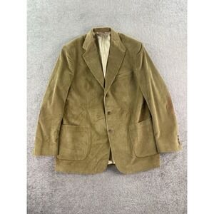 Vintage Stafford Sport Coat 46 XL Beige Cotton Corduroy Designer Premium USA